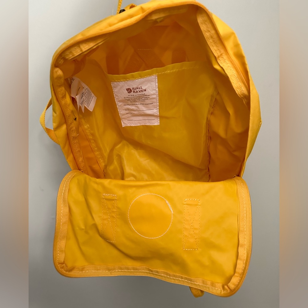 FJALL RAVEN KANKEN yellow backpack